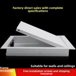 1Piece White Black Grey Painted Square Access Panel Inspection Door Soffit Wall Mount Cam Magnet Latch