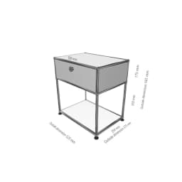 Stainless Steel Metal Nightstands Storage Cabinets Living Room Cabinets Bedroom Furniture