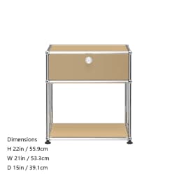 Stainless Steel Metal Nightstands Storage Cabinets Living Room Cabinets Bedroom Furniture