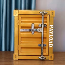 Design Nightstands Portable Luxury Industrial Style Container Cabinet Iron Art Aesthetic Living Room Creative Ornaments