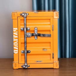 Design Nightstands Portable Luxury Industrial Style Container Cabinet Iron Art Aesthetic Living Room Creative Ornaments