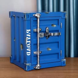 Design Nightstands Portable Luxury Industrial Style Container Cabinet Iron Art Aesthetic Living Room Creative Ornaments