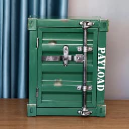 Design Nightstands Portable Luxury Industrial Style Container Cabinet Iron Art Aesthetic Living Room Creative Ornaments