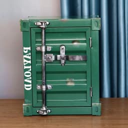 Design Nightstands Portable Luxury Industrial Style Container Cabinet Iron Art Aesthetic Living Room Creative Ornaments