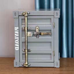Design Nightstands Portable Luxury Industrial Style Container Cabinet Iron Art Aesthetic Living Room Creative Ornaments