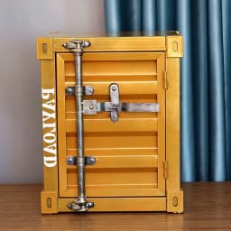 Design Nightstands Portable Luxury Industrial Style Container Cabinet Iron Art Aesthetic Living Room Creative Ornaments