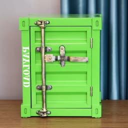 Design Nightstands Portable Luxury Industrial Style Container Cabinet Iron Art Aesthetic Living Room Creative Ornaments