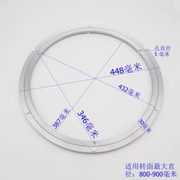 14-100CM Diameter Aluminium Alloy Spinning Lazy Susan Organizer Turntable Hardware for Table