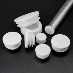 5~100Pcs 13mm~114mm White Round Plastic Blanking End Caps Chair Legs Tube Pipe Inserts Plug Bung Dust Cover Furniture Parts