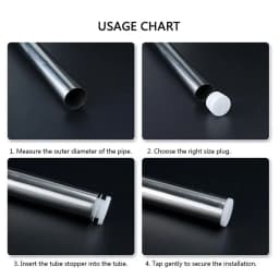 5~100Pcs 13mm~114mm White Round Plastic Blanking End Caps Chair Legs Tube Pipe Inserts Plug Bung Dust Cover Furniture Parts