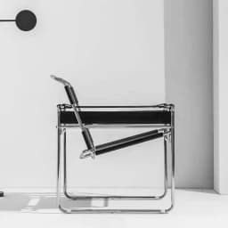 Vasily Chair Designer Recliner Chair Stainless Steel Saddle Leather Armchair Nordic Leisure Chair Medieval Style Single Chair