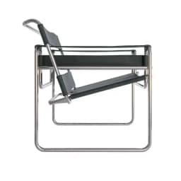 Vasily Chair Designer Recliner Chair Stainless Steel Saddle Leather Armchair Nordic Leisure Chair Medieval Style Single Chair