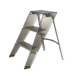 Home Nordic Household Multifunctional Ladder Transparent Folding Room Non-slip Pedal Ladder Built-in Herringbone Ladder
