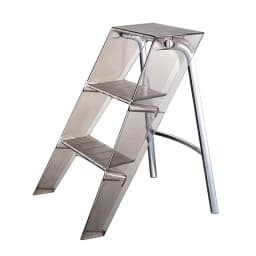 Home Nordic Household Multifunctional Ladder Transparent Folding Room Non-slip Pedal Ladder Built-in Herringbone Ladder