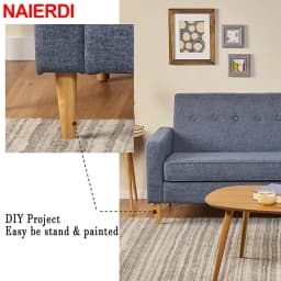NAIERDI 1PC 8-60cm Round Wood Furniture Legs Natural Solid Wooden Replacement Table Feets Cabinet Bed Sofa Leg Stainless Plates