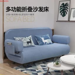 Folding movable sofa bed Multi-functional dual-purpose double small living room bedroom washed single small house lounge chair