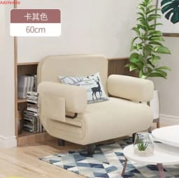 Folding movable sofa bed Multi-functional dual-purpose double small living room bedroom washed single small house lounge chair