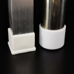 10mm-50mm Round White End Cap Silicone Rubber Blanking Stopper Cover