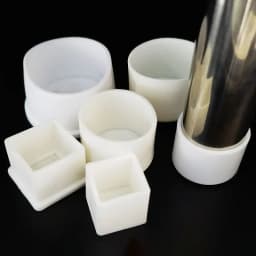 10mm-50mm Round White End Cap Silicone Rubber Blanking Stopper Cover