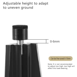 Aluminum Alloy Furniture Hardware Legs Adjustable Anti-rust Bathroom Cabinet Feet Sofa Coffee Table TV Cabinet Support Feet