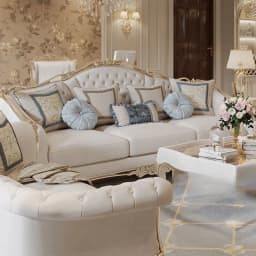 Europe Designer Sofa Chair Unique Wood Modern Recliner Living Room Sofas Love Seat White Cushion Sofas Para El Hogar Furniture