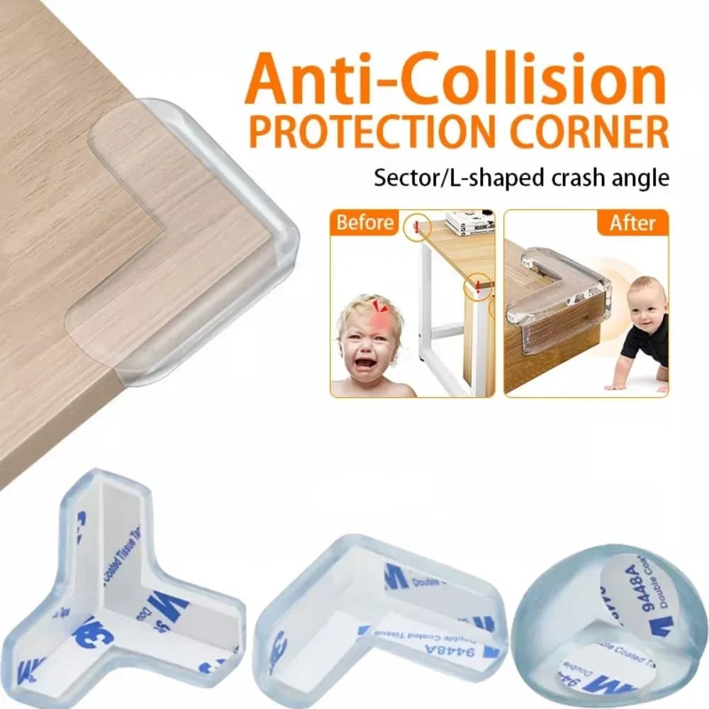4/8/10/12Pcs Baby Safety Silicone Protector Table Corner Edge Protection Cover Transparent Anti Collision Soft Guard Home Tool