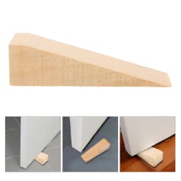 10 Pcs Wooden Wedge Doorstop Block Stopper Floor Mat Wedges Solid Doorstops Chock Wooden Wedge Door Blockerurity