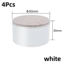 4Pcs Carbon Steel Furniture Heightening Foot Pad Wear Resistant Skid Table Bed Coffee Table Sofa Leg Risers Floor Protecto