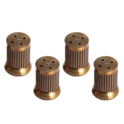 4Pcs Furniture Legs Adjustable Metal Support Feet, Striped Antique Copper Table and Chair Sofa Cabinet Feet Non-Slip Rust 8-15cm