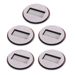5pcs Office Chair Wheel Stopper Furniture Parts Caster Cup Prevents Scratches Wood Floor Carpet for Roller Feet Anti-slip Mat