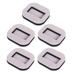 5pcs Office Chair Wheel Stopper Furniture Parts Caster Cup Prevents Scratches Wood Floor Carpet for Roller Feet Anti-slip Mat