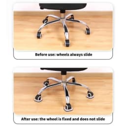 5pcs Office Chair Wheel Stopper Furniture Parts Caster Cup Prevents Scratches Wood Floor Carpet for Roller Feet Anti-slip Mat