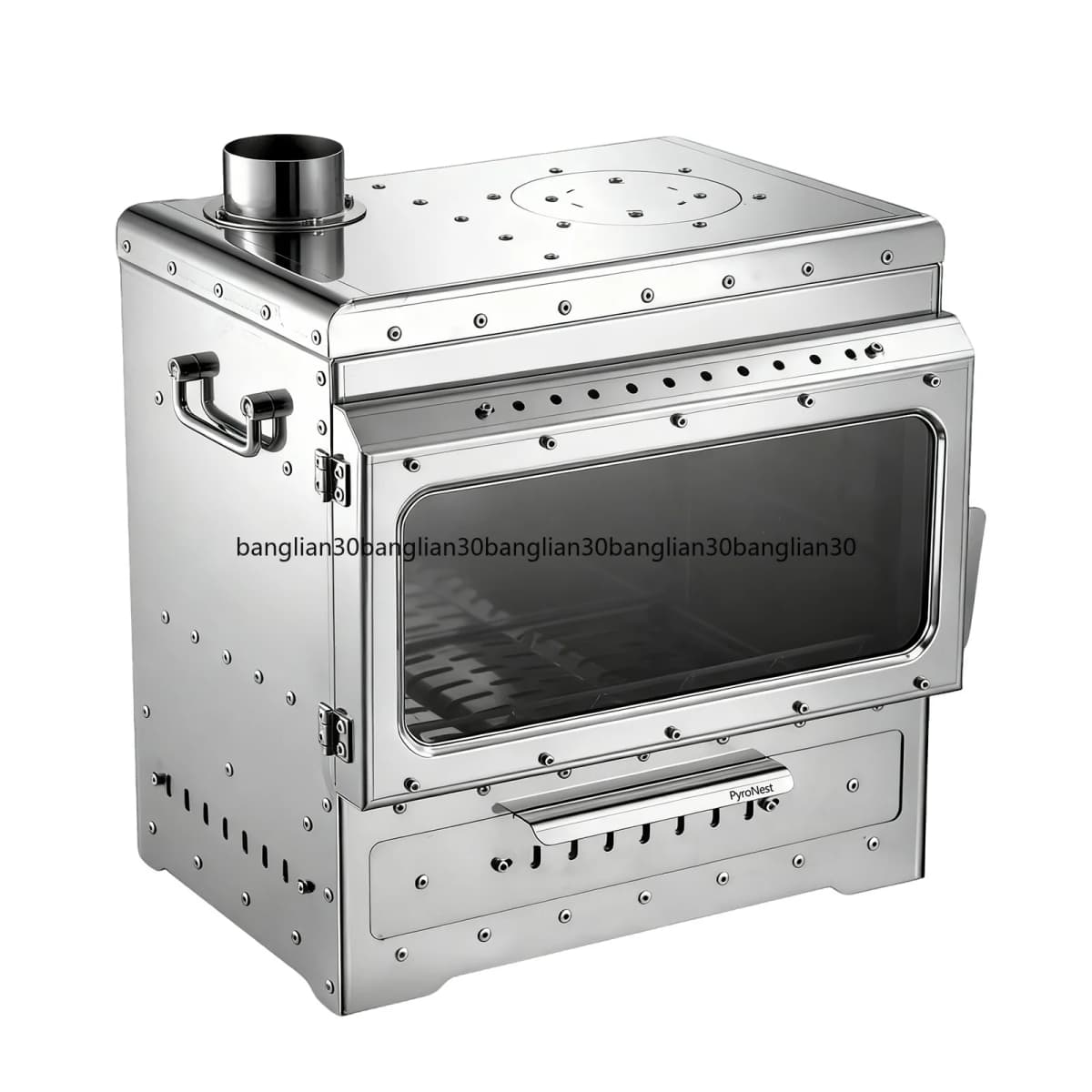 Stainless Steel Smokeless Fireplace Multifunctional Tent Wood Stove Outdoor Camping Wood Stove Heating Stove