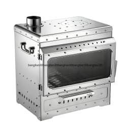 Stainless Steel Smokeless Fireplace Multifunctional Tent Wood Stove Outdoor Camping Wood Stove Heating Stove