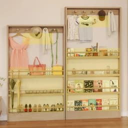 Door-Back Ultra-Thin Bookshelf Solid Wood No-Drill Storage Cabinet Children's Book Rack Wall-Mounted Space-Saving Coat Rack