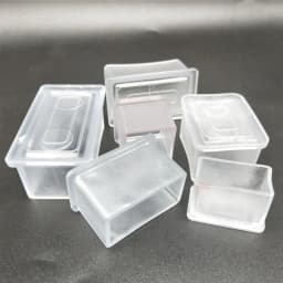 Transparent Square Furniture feet Caps Wood Floor From Scratches Protectors Pads Non-slip Mute Rubber Leg Mat 15x30mm~35x35mm