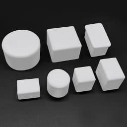 2-100Pcs Round Square Rectangular Chair Leg Caps White Furniture Foot Table End Covers Pipe Plug Floor Protector Non-slip Cover