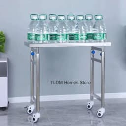 Thickened 304 Stainless Steel Auxiliary Cart with Wheels Multifunctional Medical Tray Rack Organizer Cart Medical Tool Trolley