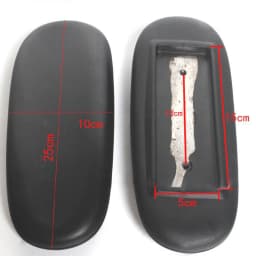 With Screw 2 Pieces Fittings Office Chair Arm Covers Cushions Pad Comfort Armrest Arm Replacement Armrest Pads for Gaming Chair