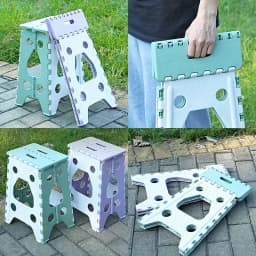 Outdoor Folding Chair Thickened Portable Plastic Folding Chairs Household Multifunctional Folding Stool Space Saving for Fishing