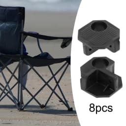 8Pcs Camping Chair Connectors Folding Chair Repair Accessories Replace Parts Camping Chair Attachment for Fishing Lawn Garden