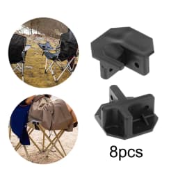 8Pcs Camping Chair Connectors Folding Chair Repair Accessories Replace Parts Camping Chair Attachment for Fishing Lawn Garden