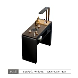 Profesional Modern Nail Desk With Light Luxury Trendy Elegant Nail Table Italian Premium Table De Manucure Salon Furniture