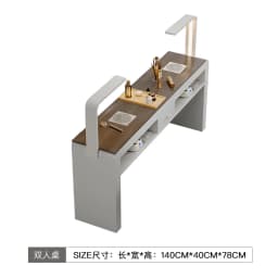 Profesional Modern Nail Desk With Light Luxury Trendy Elegant Nail Table Italian Premium Table De Manucure Salon Furniture