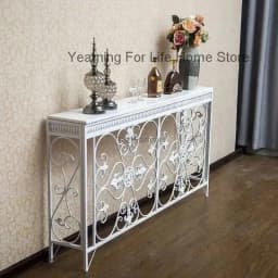 Console Decoration European Tables Wrought Desk Iron Modern Living Room Furniture Entrance Console Home Corridor Wall Shelf Z