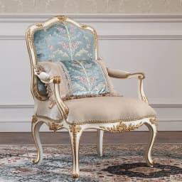 Hand Carved French Royal Classical Furniture Luxury Living Room Fabric Upholstered Classic Double Seat Wooden Sofa