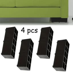 4pcs Plastic Furniture Legs L-shape And One Line Shape Sofa Legs Coffee Table and Bed Legs Rectangle Couch Leg Plinth