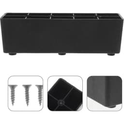 4pcs Plastic Furniture Legs L-shape And One Line Shape Sofa Legs Coffee Table and Bed Legs Rectangle Couch Leg Plinth