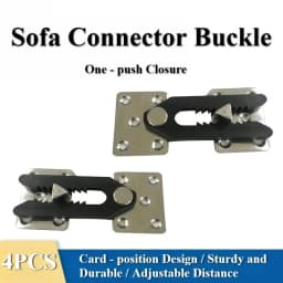 1/4pcs Sectional Sofa Seat Connector Alligator Clip Furniture Joint Snap Couch Tension Clamps Hardware Bracket