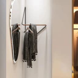 Corner Hanger Wrought Iron Wooden Coat Rack Creative Modern Minimalist Wardrobe Muebles Para Hogar Open Closet Bedroom Furniture